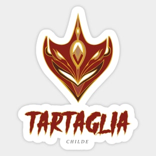 Tartaglia / Childe mask - Genshin Impact Sticker